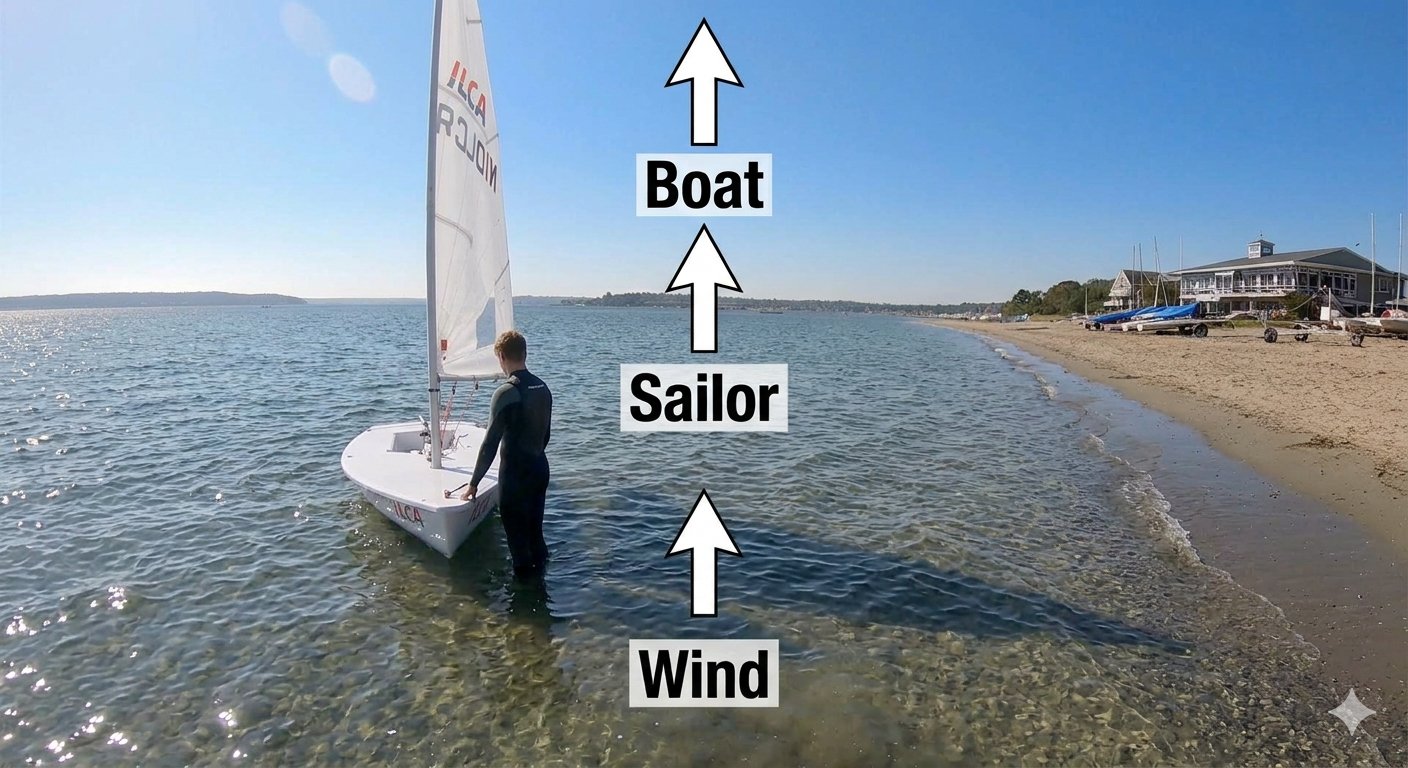 Cross-shore Launch Diagram